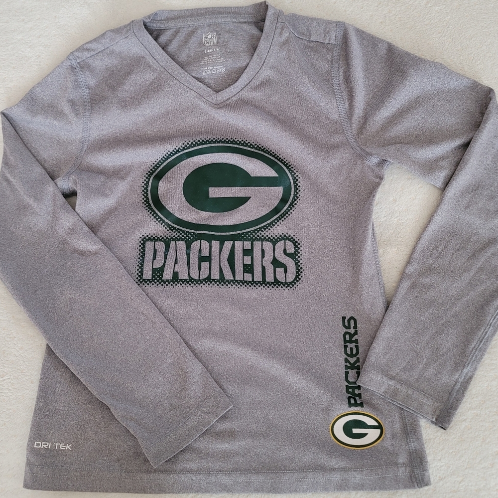 Green Bay Packers NFL Dri Tek Long Sleeve Shirt